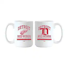Logo Brands - Detroit Red Wings 15oz. Current & Throwback Mug Set - Multicolor