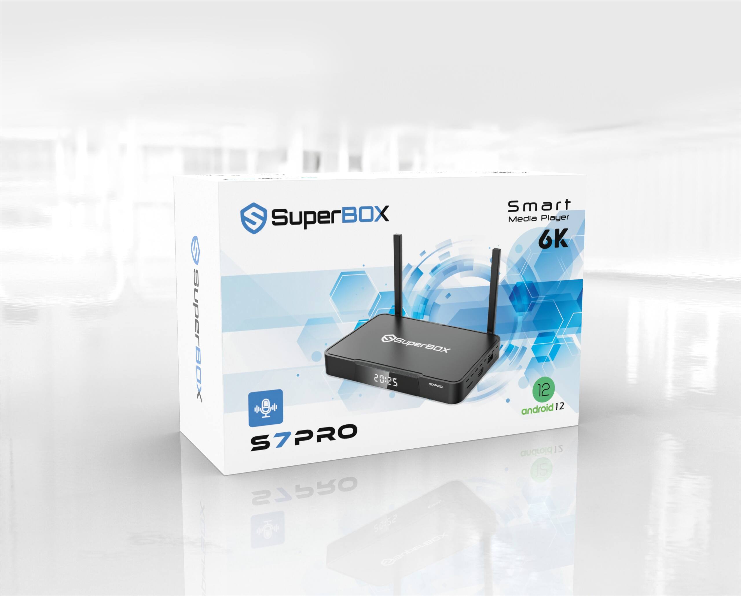 SUPERBOX S7 6K Android TV Box with WiFi Voice Remote TV