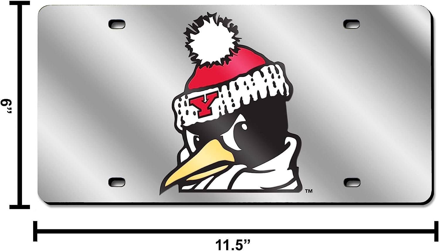 Alt View 2. Rico Industries - Youngstown Penguins Mirrored Laser Cut License Plate Laser Tag - Multi.