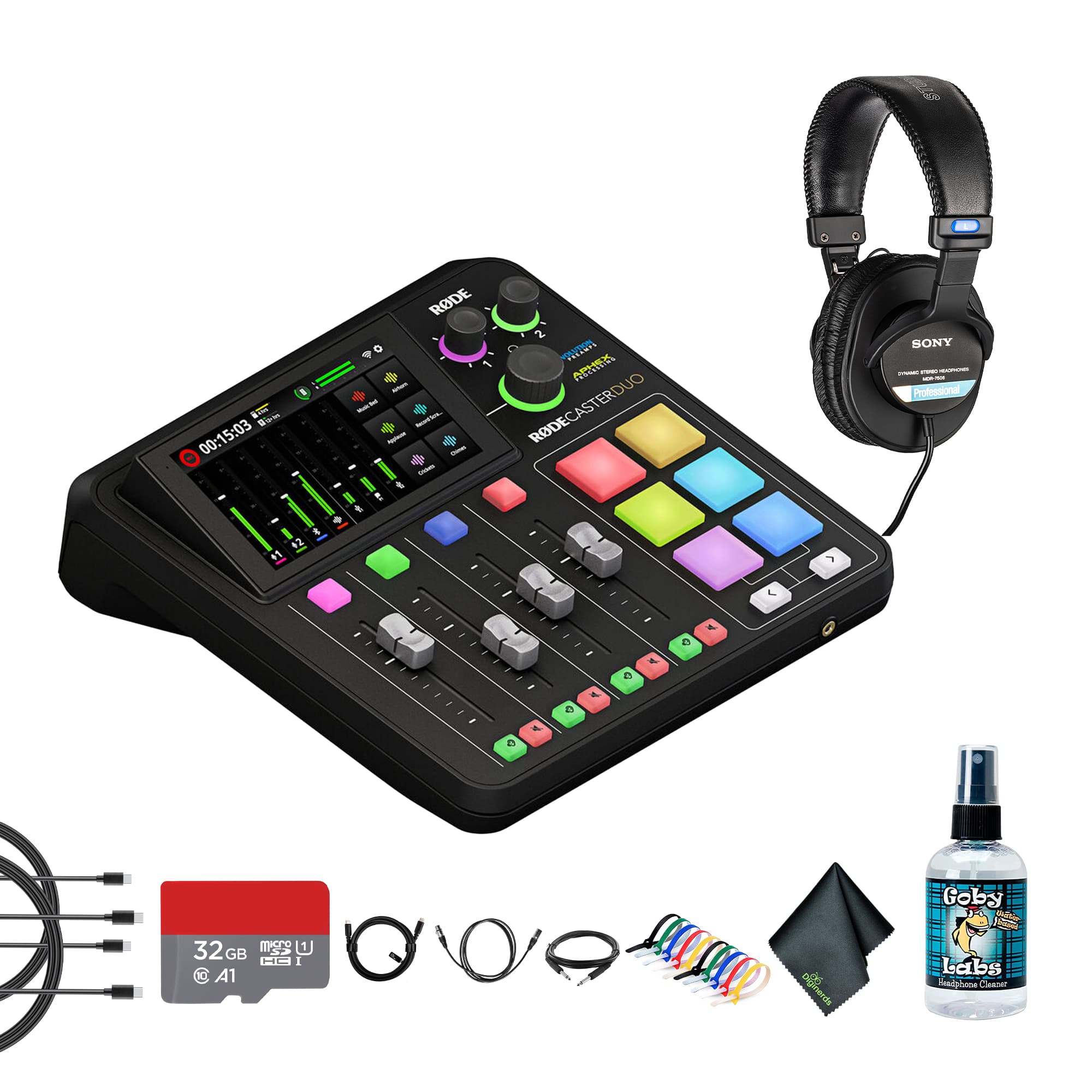 RODE - RODECaster Duo Integrated Audio Production Studio | Dual USB Interface & Bluetooth + More