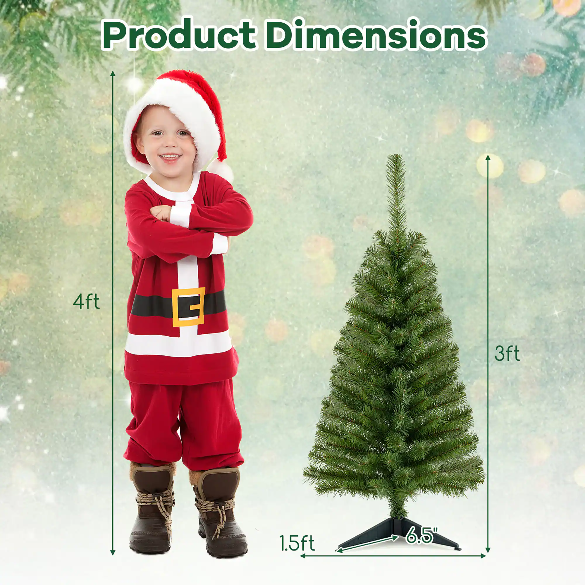 Product Dimensions

4ft  
3ft  
1.5ft  
6.5"