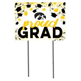 Jardine - Iowa Hawkeyes 18'' x 24'' Grad Yard Sign - White