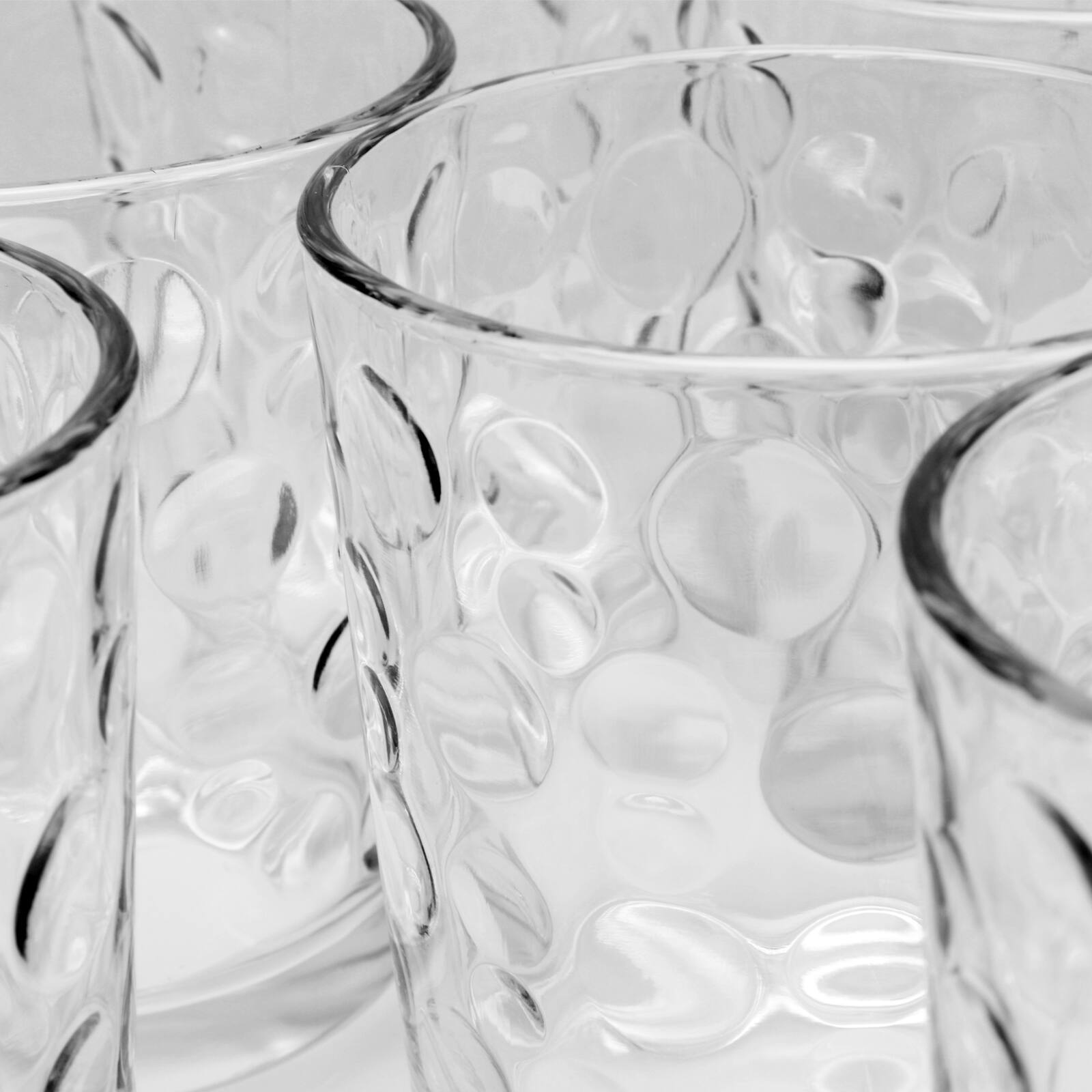 Alt View 1. Gibson - Gibson Home Great Foundations 16 Piece Tumbler and Double Old Fashioned Glass Set in Bubble Pattern - Clear.