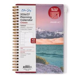 Blue Sky - 2026-2027 Weekly & Monthly Academic Planner, 5"x8", Believe