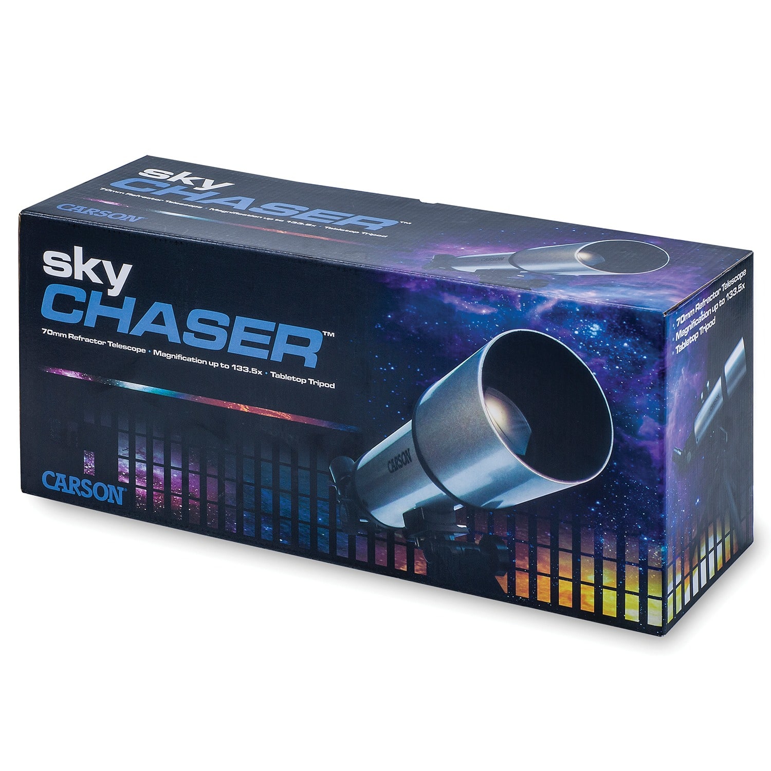 Carson SkyChaser 70 mm Refractor Beginner Telescope, Tabletop