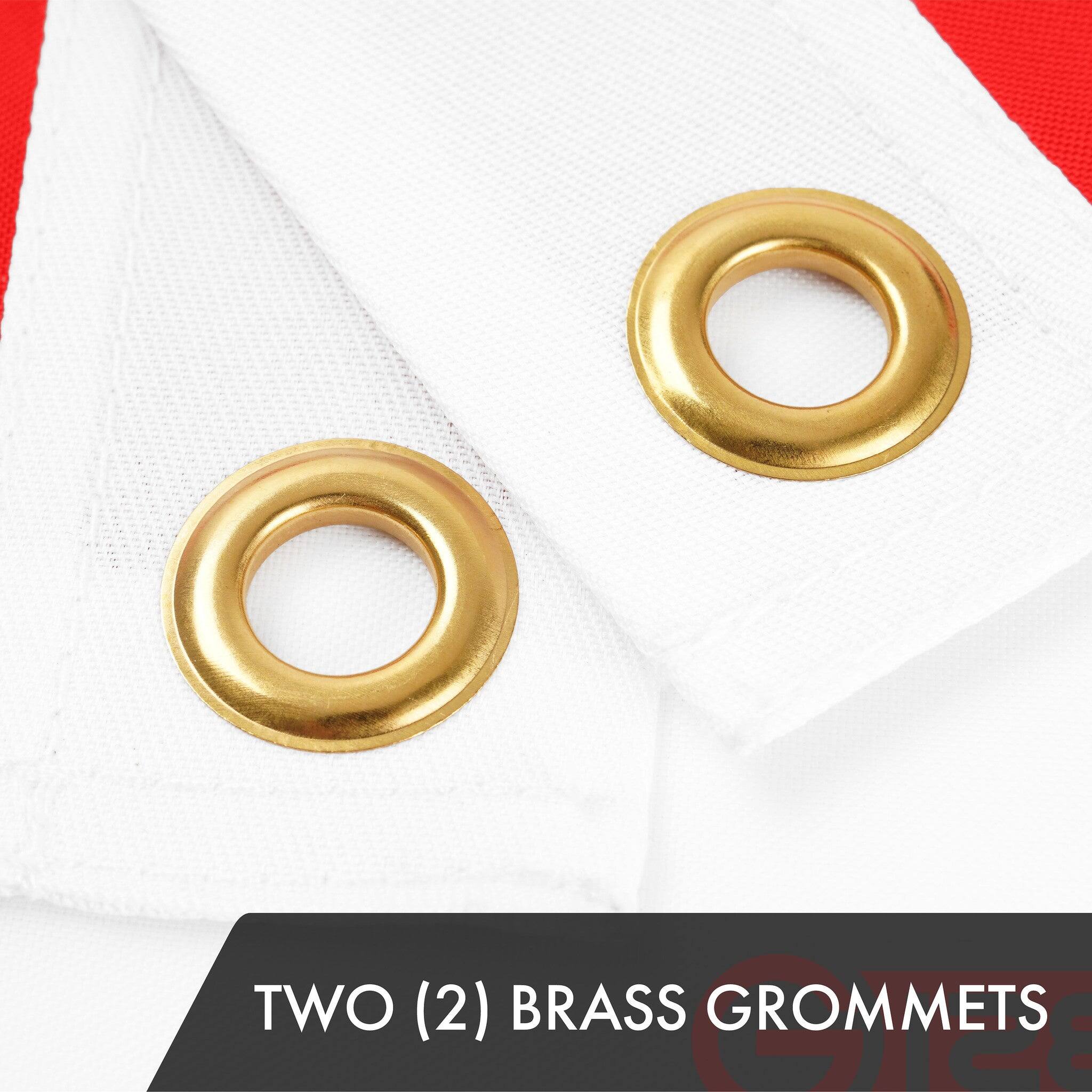 TWO (2) BRASS GROMMETS