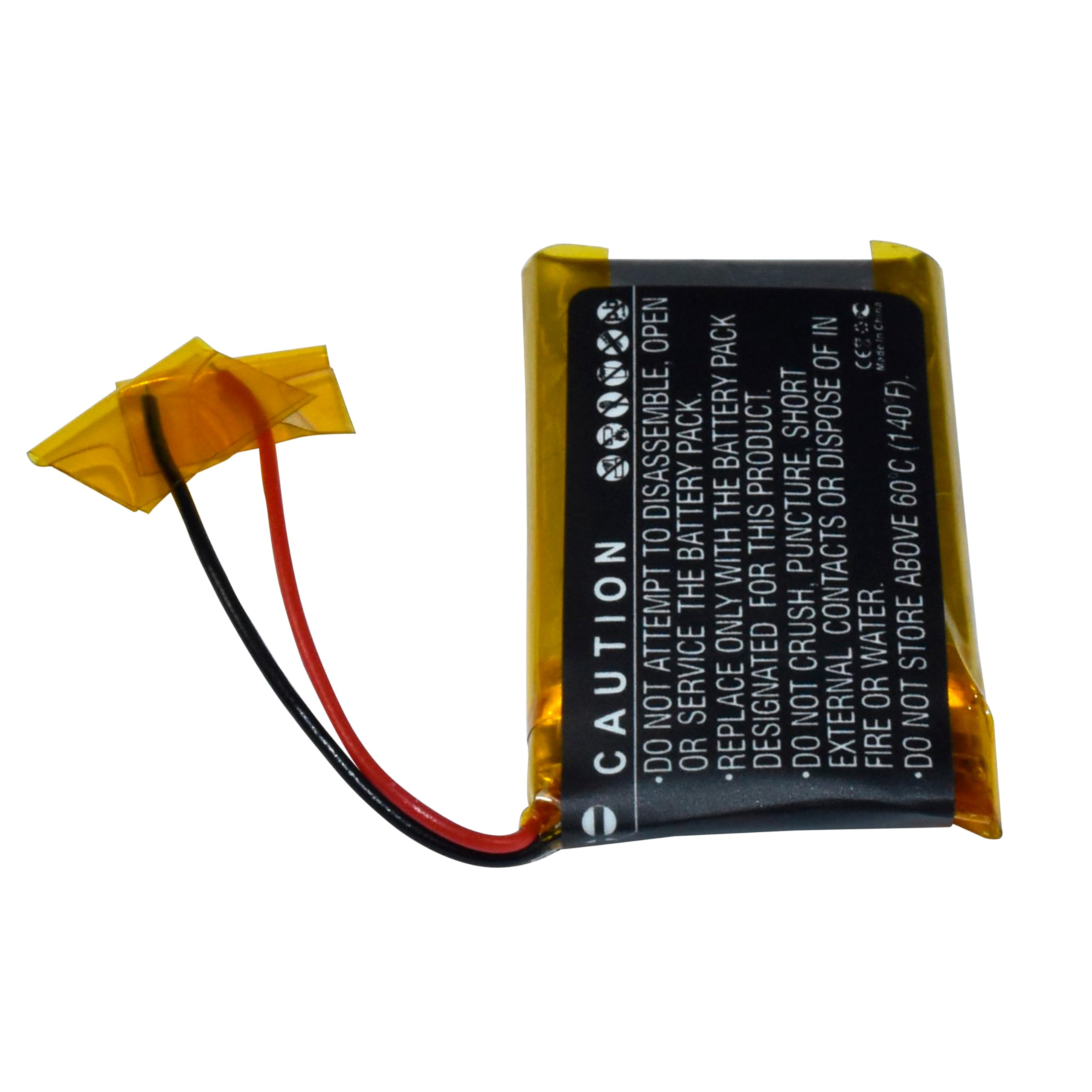 CAUTION  
- DO NOT ATTEMPT SERVICE OR REPLACE THE BATTERY.  
- DESIGNATED BATTERY PACK ONLY.  
- DO NOT CRUSH, PUNCTURE, OR EXPOSE TO FIRE OR WATER.  
- DO NOT STORE ABOVE 60°C (140°F).  
- DO NOT DISPOSE OF IN FIRE OR WATER.  
- DO NOT EXPOSE TO HIGH TEMPERATURES OR SHORT CIRCUITS.  
- DO NOT DISASSEMBLE.  
- DO NOT STORE ABOVE 60°C (140°F).  
- DO NOT EXPOSE TO HIGH TEMPERATURES OR SHORT CIRCUITS.  
- DO NOT DISPOSE OF IN FIRE OR WATER.  
- DO NOT EXPOSE TO HIGH TEMPERATURES OR SHORT CIRCUITS.  
- DO NOT DISASSEMBLE.  
- DO NOT STORE ABOVE 60°C (140°F).  
- DO NOT EXPOSE TO HIGH TEMPERATURES OR SHORT CIRCUITS.  
- DO NOT DISPOSE OF IN FIRE OR WATER.  
- DO NOT EXPOSE TO HIGH TEMPERATURES OR SHORT CIRCUITS.  
- DO NOT DISASSEMBLE.  
- DO NOT STORE ABOVE 60°C (