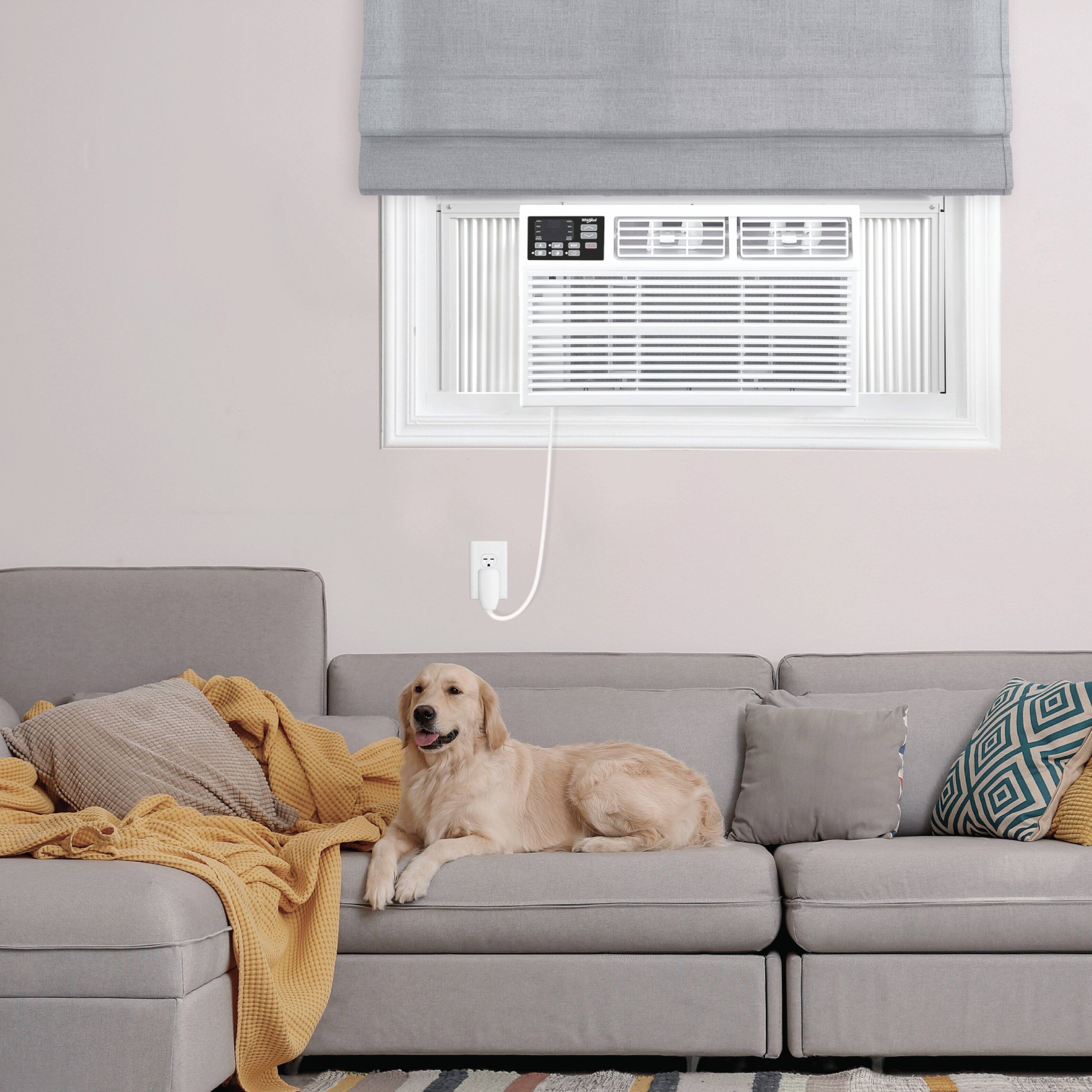 Alt View 4. Whirlpool - 1,000 Sq. Ft. 18,000 BTU 230V Window Mounted Air Conditioner with Supplemental Heat - White.