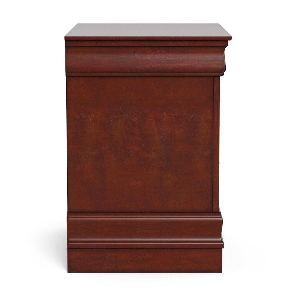 Alt View 2. Furniture of America - Arabella Wood 2-Drawer Nightstands (Set of 2) - Brown.