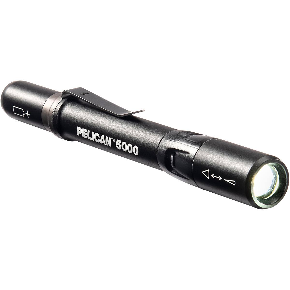 Pelican - 5000 LED Flashlight, 202 Lumens, Black, AAA Battery Power