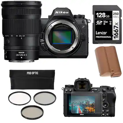 57 70 L-Fn 50 35 28-24 24-120/4 S PRO NIKKOR 24-120/4 S PRO OPTIC DGP -- T OR MEM Nikon Z 250 128 GB MB/s SP V60 XC II @C O PROFESSIONAL Lexar 1667x