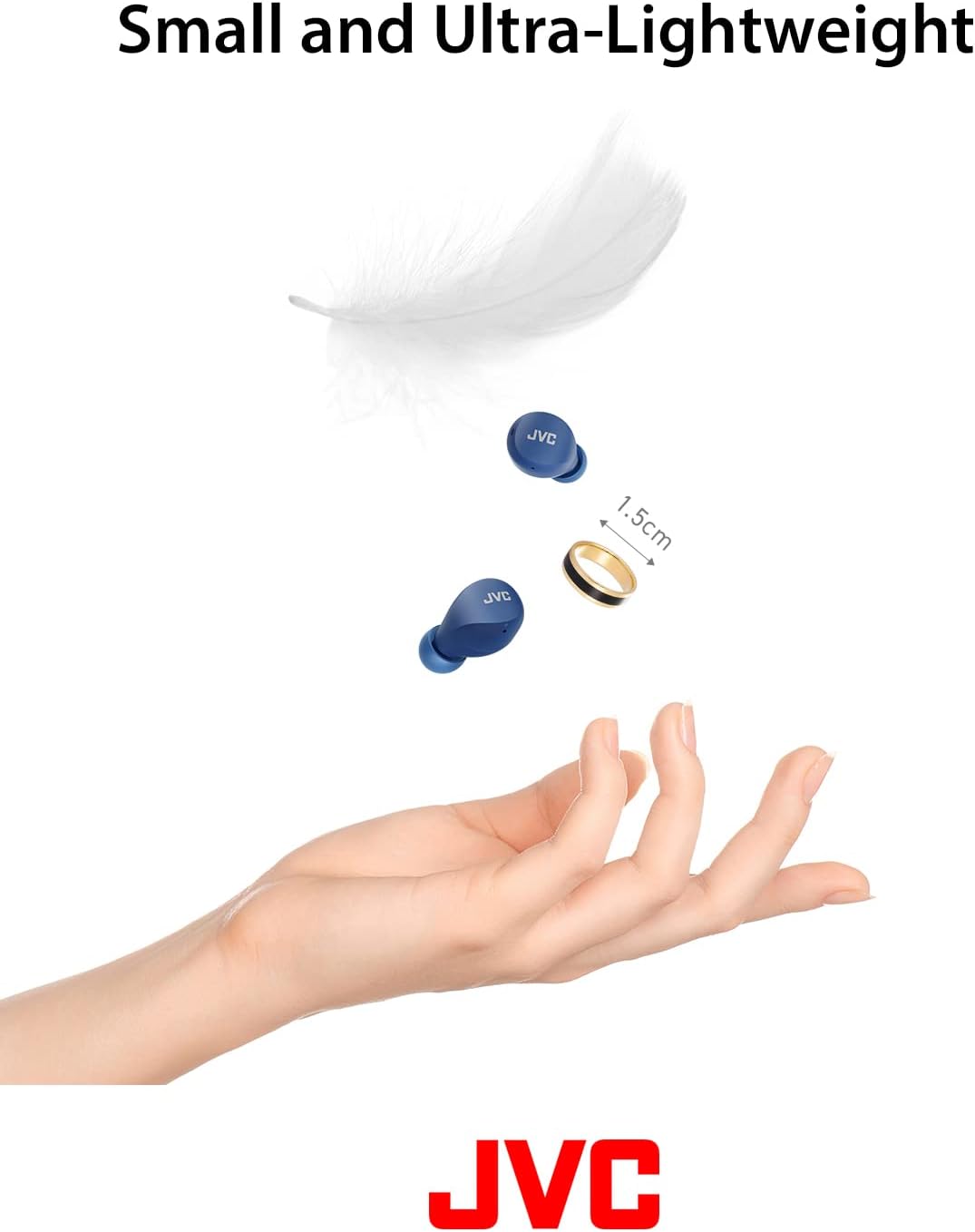 Small and Ultra-Lightweight  
JVC  
1.5cm