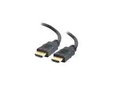 Front. Cables to Go - C2G 56784 4K HDMI Cable (60Hz, Ethernet) - 10 Ft, Black.