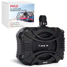 PYLE
10" SHALLOW SUBWOOFER SYSTEM
Deep Bass
Waterproof
Easy Installation
P wersports