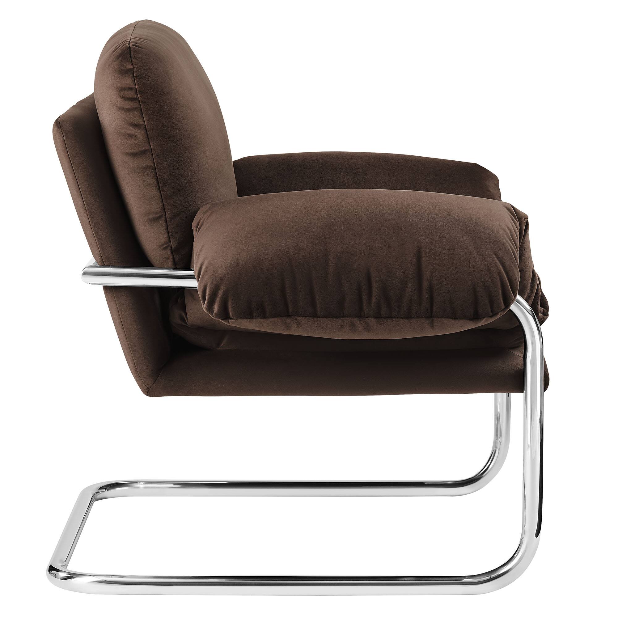 Alt View 2. Modway - Ansel Accent Chair - Chocolate Brown.