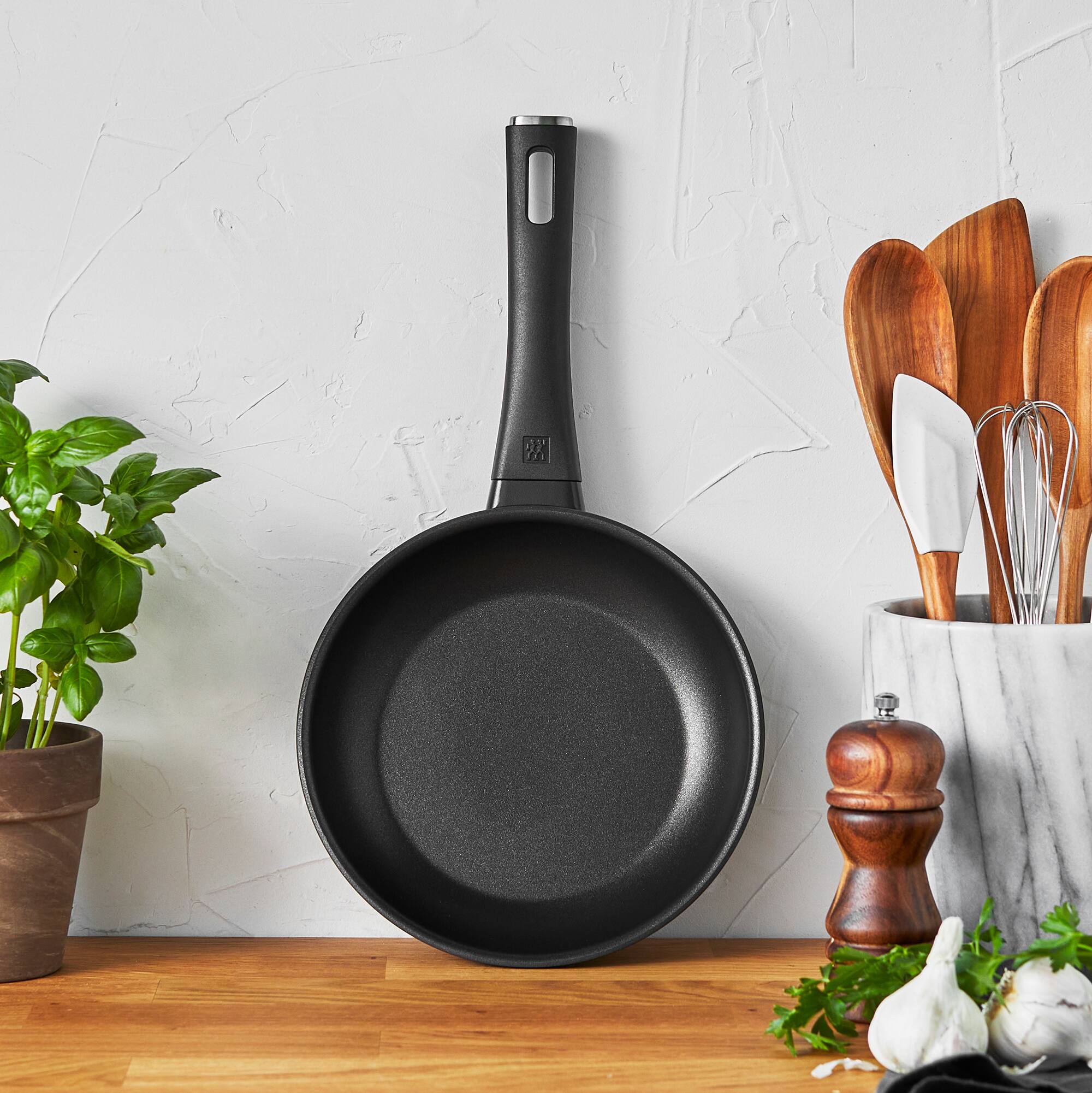 Alt View 1. ZWILLING - ZWILLING Madura Plus Forged 8-inch Nonstick Fry Pan - Black.