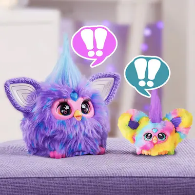 Furby Peluche, 15 accesorios de moda, teñido anudado, juguetes interactivos para niñas y niños de 6 años en adelante, animatrónico activado por voz Disponible Nuevo 64.400 descuento 52.990 Furby Peluche, 15 accesorios de moda, teñido anudado, juguetes interactivos para niñas y niños de 6 años en adelante, animatrónico activado por voz Disponible Nuevo 64.400 descuento 52.990