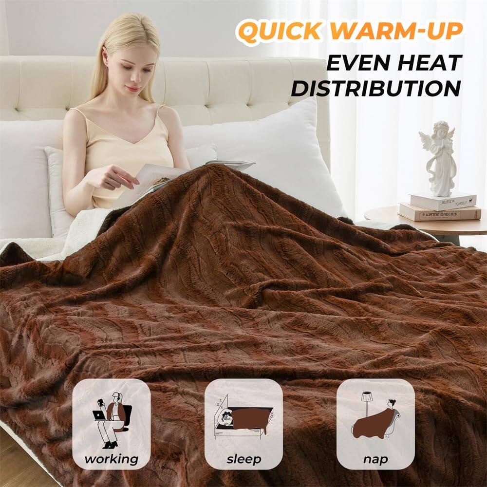 QUICK WARM-UP  
EVEN HEAT DISTRIBUTION  

working  
sleep  
nap