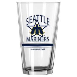 Logo Brands - Seattle Mariners 16oz. Pint Glass Two Pack - Multicolor