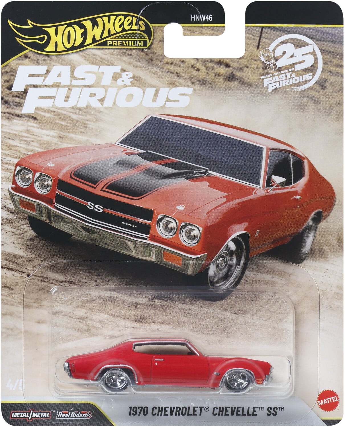Mattel - Hot Wheels Premium: Fast & Furious 1970 Chevrolet Chevelle SS - COLLECTIBLES - Multicolor