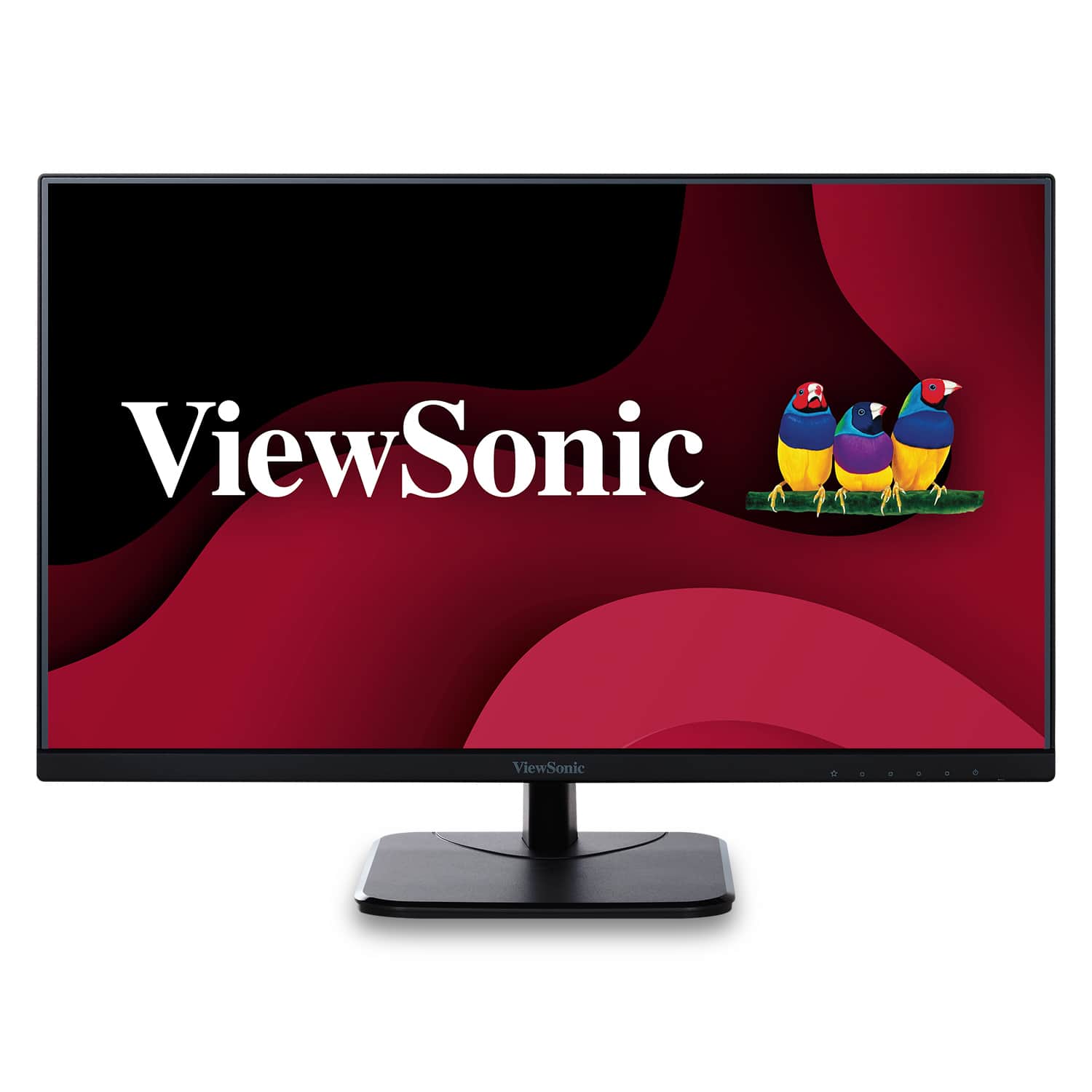 Front. ViewSonic - VA2756-4K-MHD 27" IPS LCD 4K UHD Monitor (HDMI, Display Port) - Black.