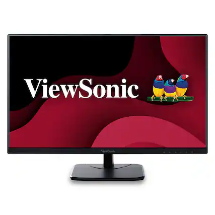 Front. ViewSonic - VA2756-4K-MHD 27" IPS LCD 4K UHD Monitor (HDMI, Display Port) - Black.