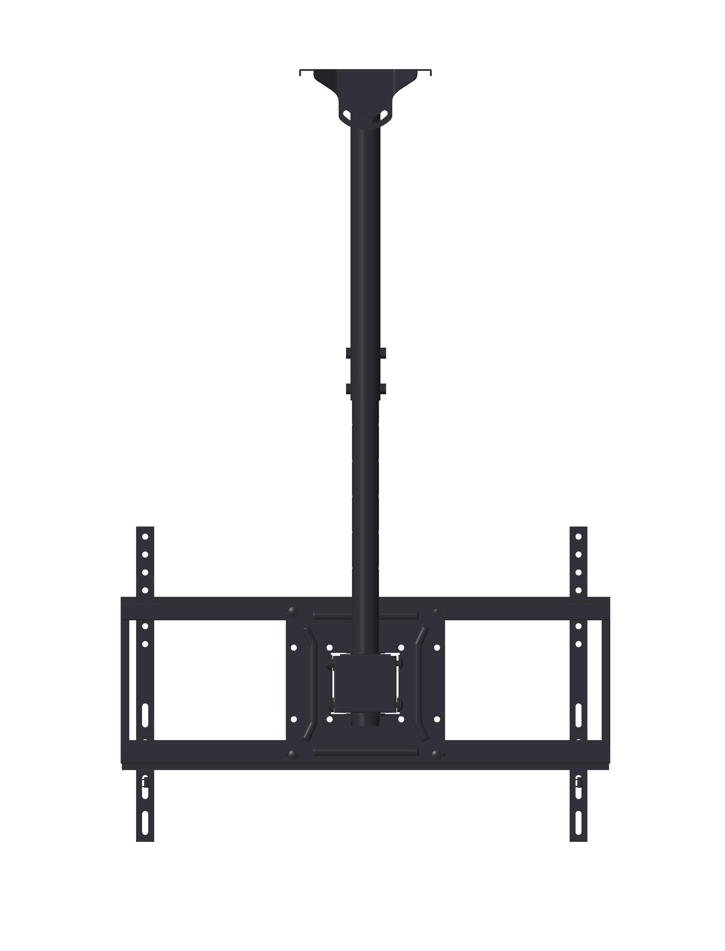 Left. Apollo Enclosures - Adjustable Height TV Ceiling Mount for 32"-75" TVs up to 155 lbs - Black.