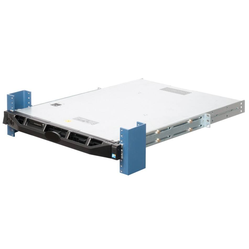 Alt View 4. RackSolutions - RackSolutions 1U 110-F Fixed Rail for Dell - Black.