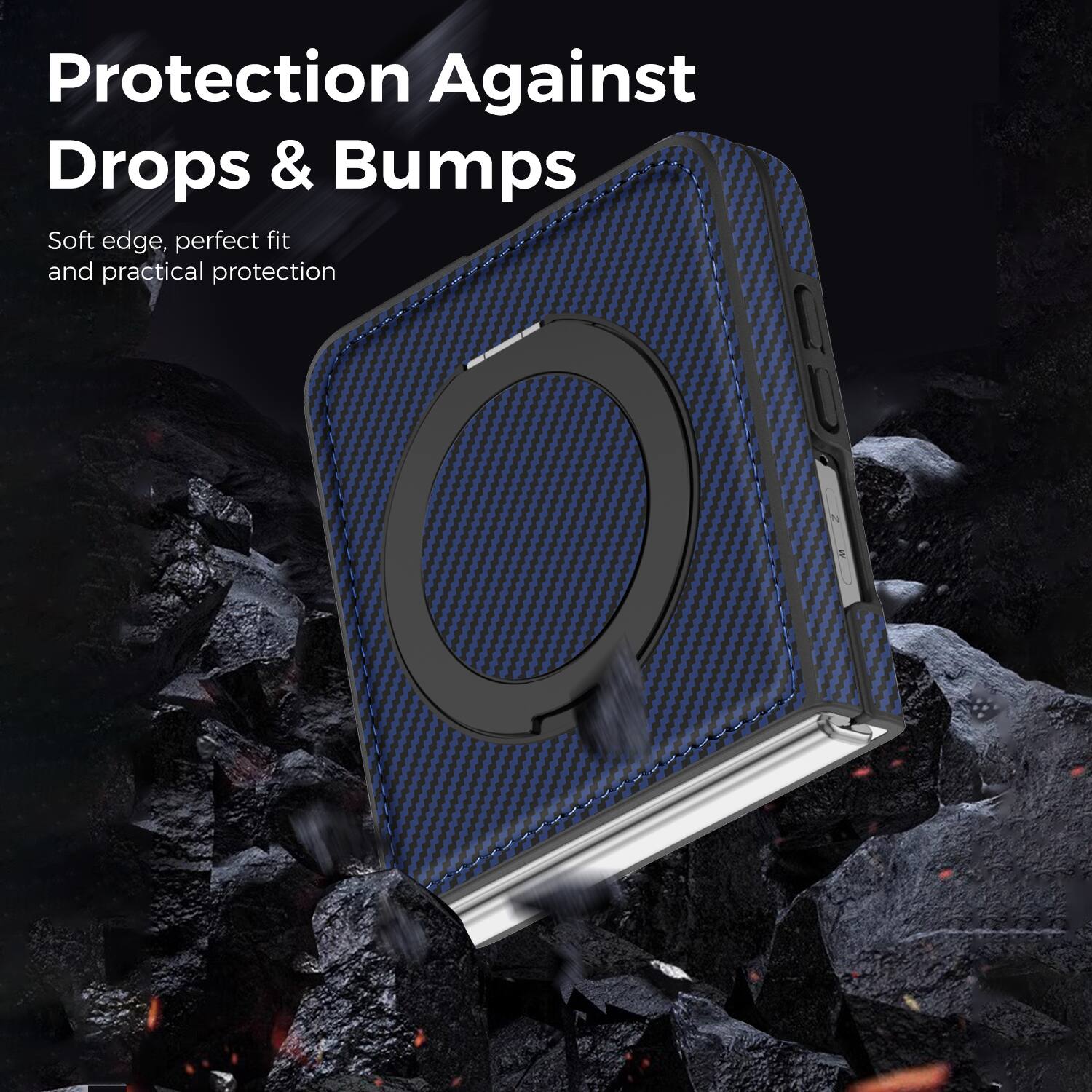 Protection Against Drops & Bumps  
Soft edge, perfect fit and practical protection