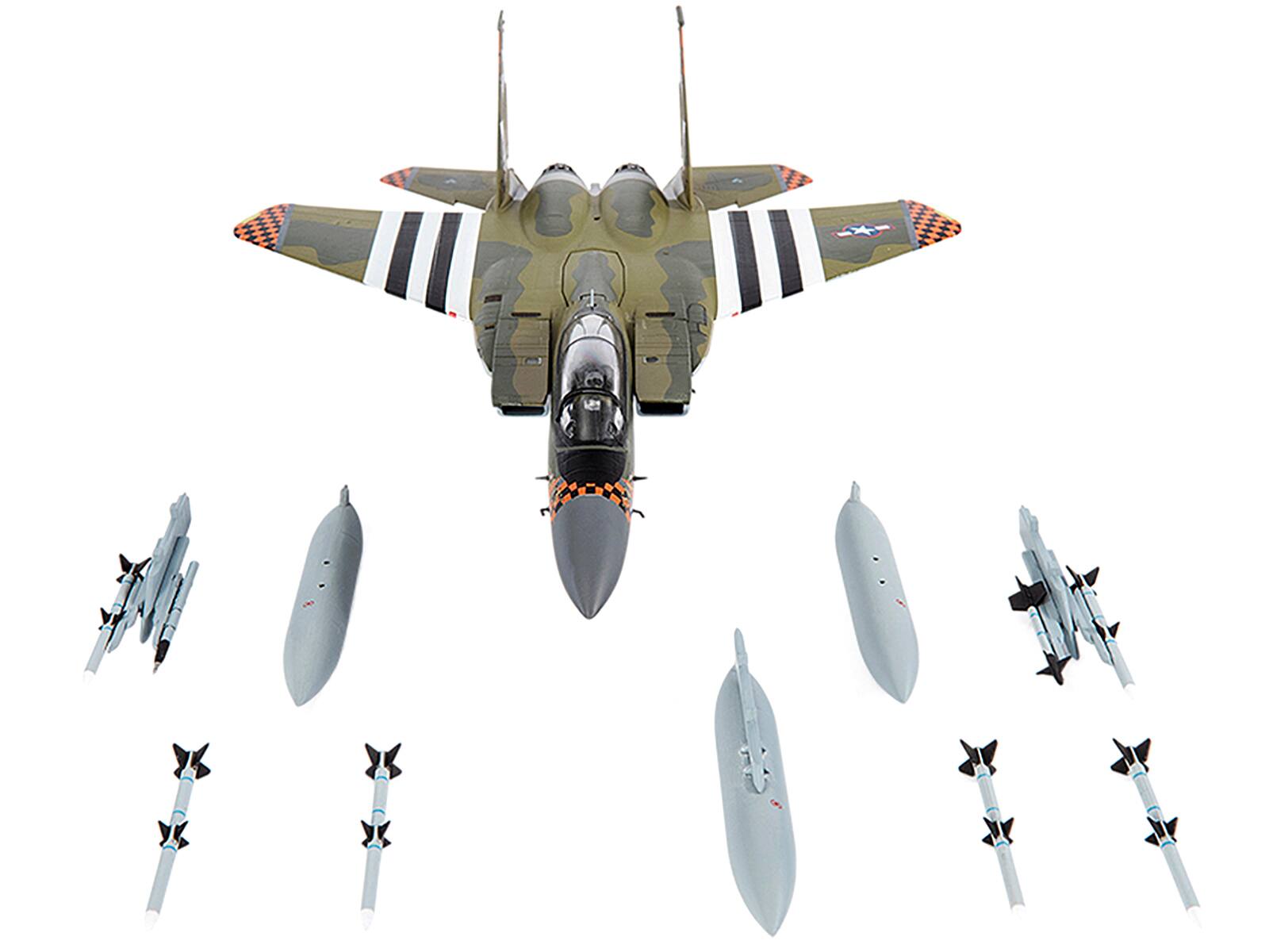 Alt View 4. JC Wings - McDonnell Douglas F-15C Eagle Fighter Plane "U.S. ANG 173rd Fighter Wing" (2020) 1/72 Diecast Model by JC Wings.