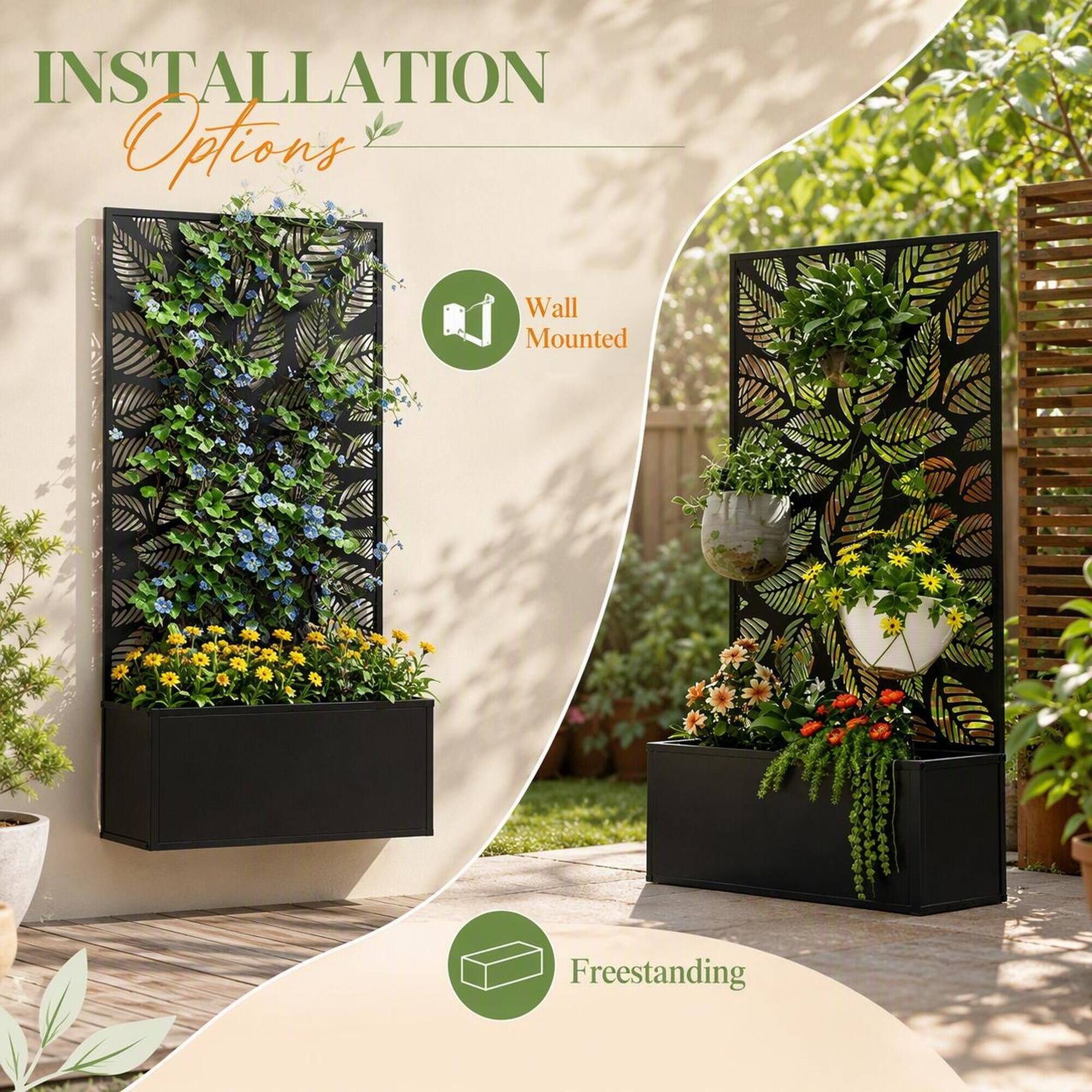Installation Options

Wall Mounted

Freestanding