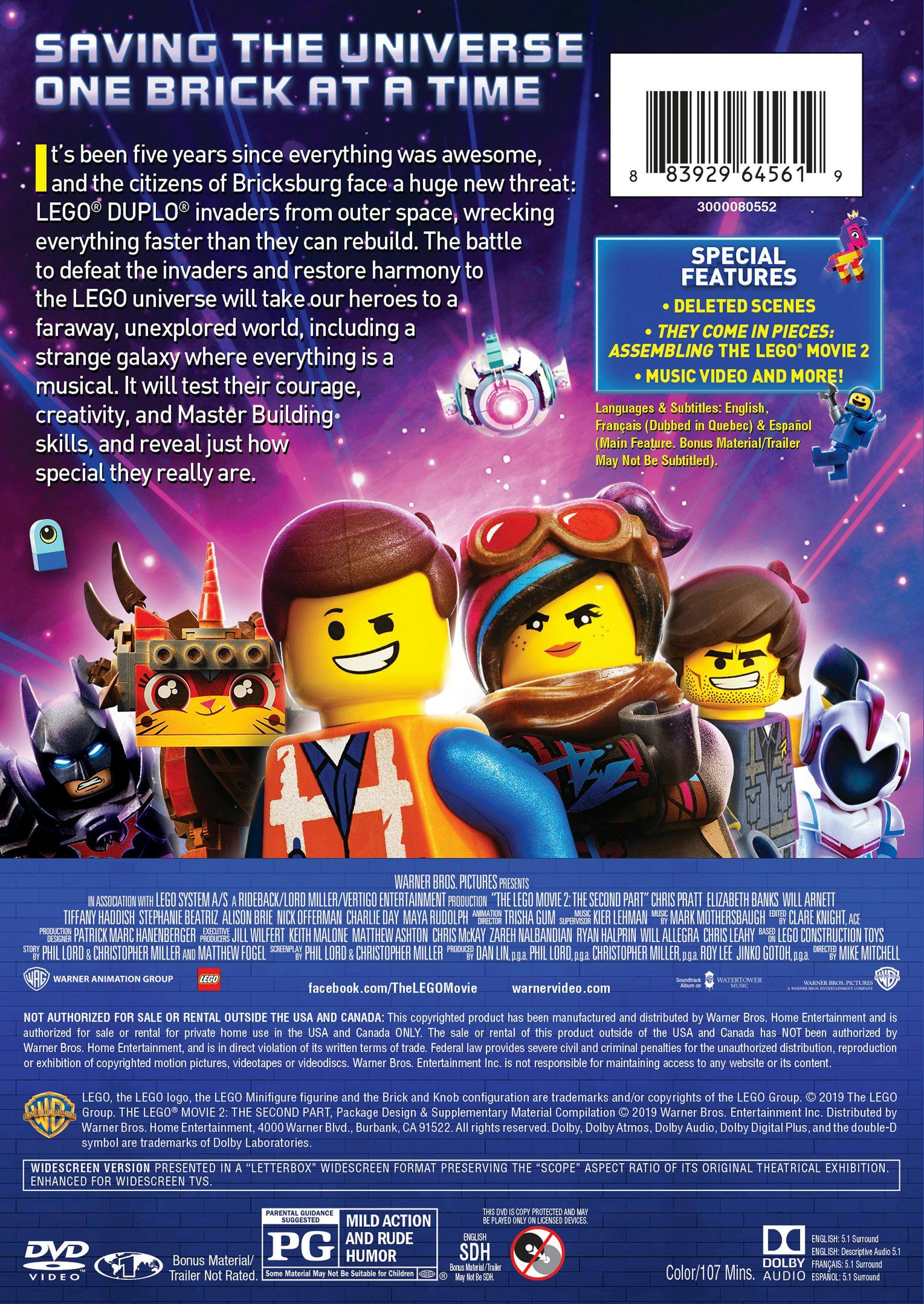 Angle. The LEGO Movie 2 (Special Edition) [DVD].