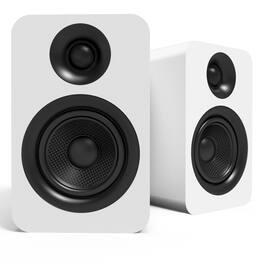 Kanto - YUP4 Passive Bookshelf Speakers with 1" Silk Dome Tweeter & 4" Kevlar Woofer - Pair - White