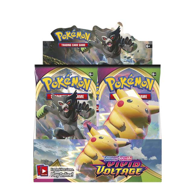 **Pokémon Trading Card Game**

- **6+**  
  Pokémon Trading Card Game

- **6+**  
  Pokémon Trading Card Game

- **6+**  
  Pokémon Trading Card Game

- **Sword & Shield Vivid Voltage**  
  Expand Your Game. Play Online!