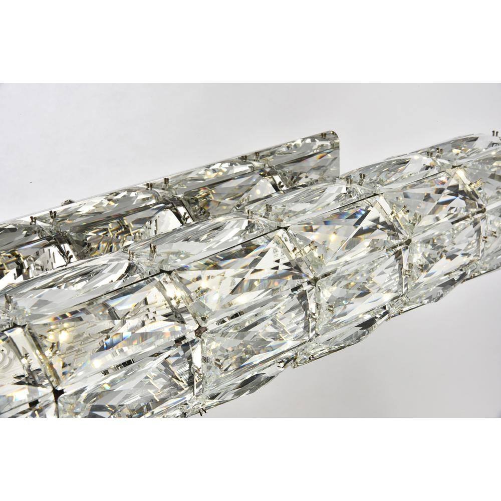 Alt View 4. Elegant Lighting - Valetta Integrated Led Chip Light Chrome Wall Sconce Clear Royal Cut Crystal - Chrome.