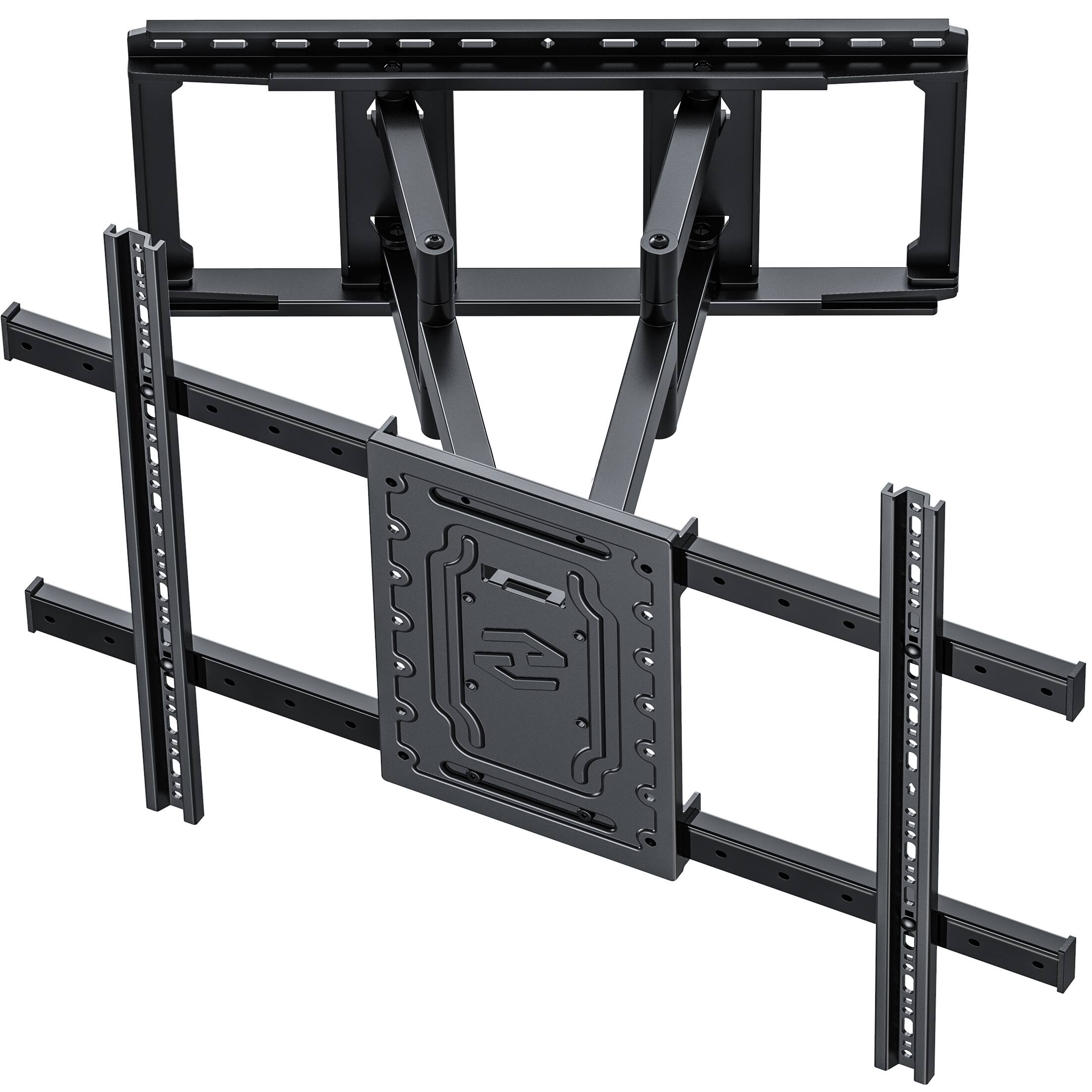 Angle. X-assembly - Full Motion TV Wall Mount for 32"-100",up to 220 lbs,Max VESA 800x600mm,fit 12″-24″ Wood Studs - Black.