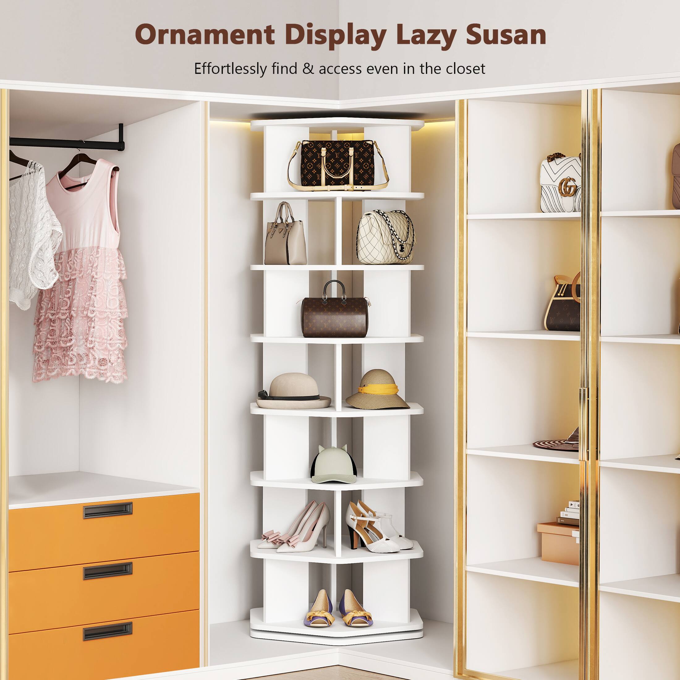 Ornament Display Lazy Susan
Effortlessly find & access even in the closet