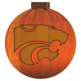 Fan Creations - Kansas State Wildcats 12'' Pumpkin Sign - Orange
