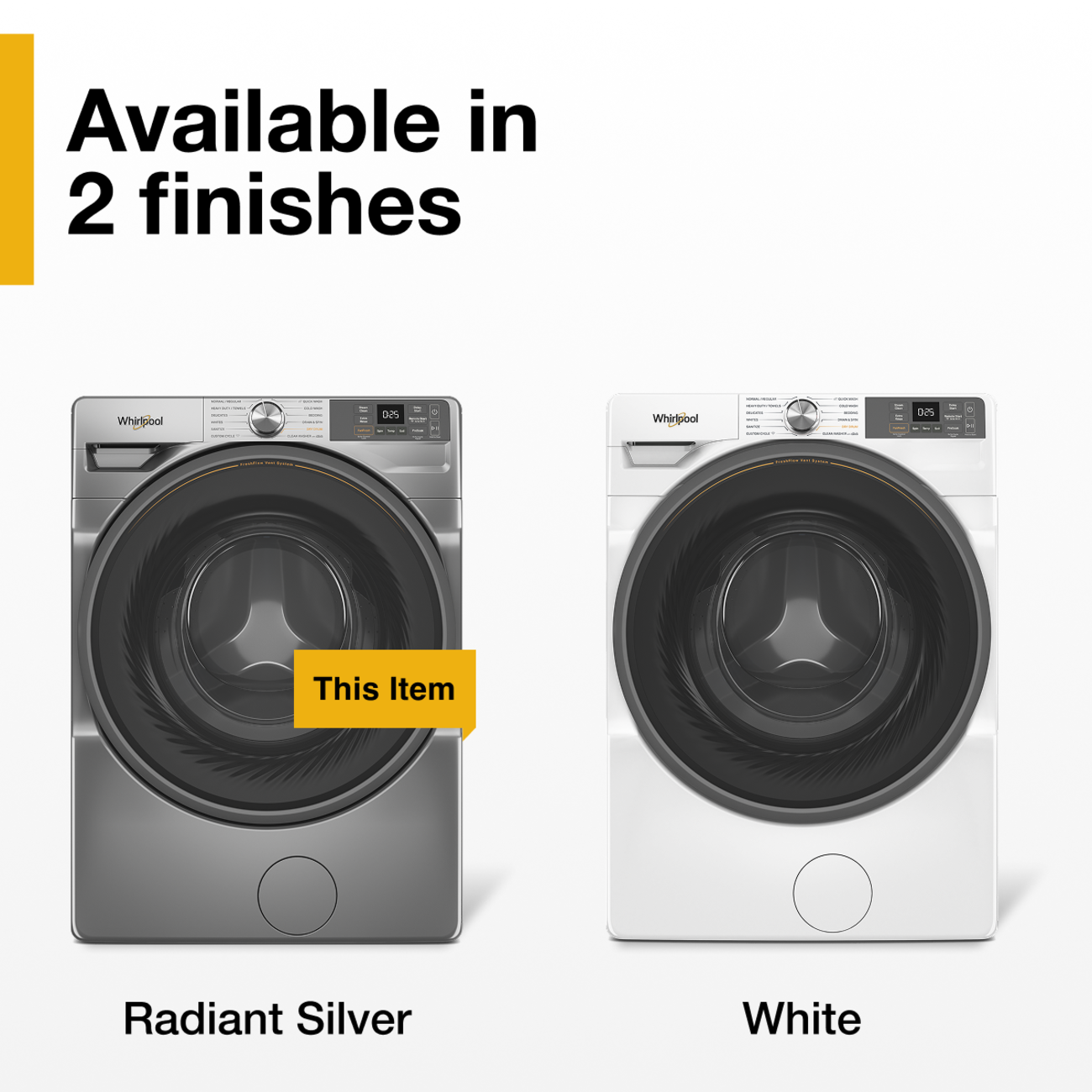 Available in 2 finishes

Whirlpool

- - COMMENTS
comport.com comments -

250 RACK 
Whirlpool
 - - BOOKS -  -
CHOLORIE - -
025 -
ESUITYS - Anima
This Item
Radiant Silver
White