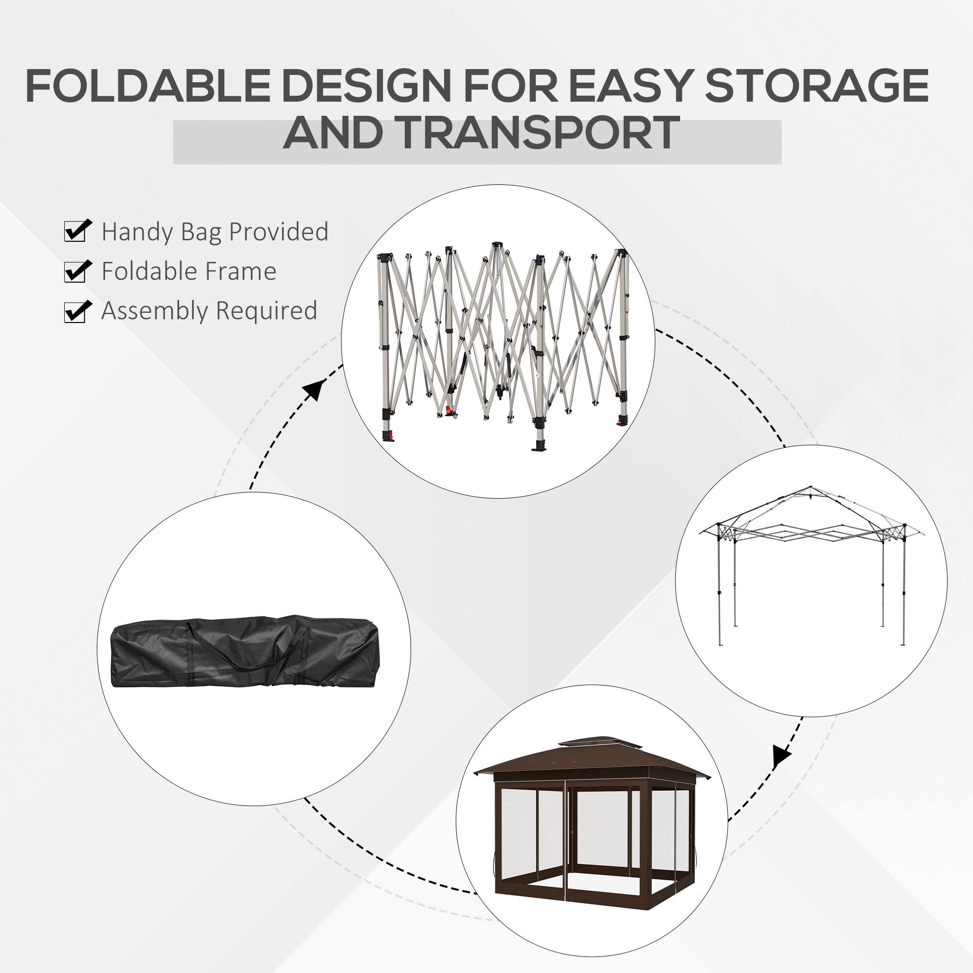 FOLDABLE DESIGN FOR EASY STORAGE AND TRANSPORT

Handy Bag Provided
Foldable Frame
Assembly Required