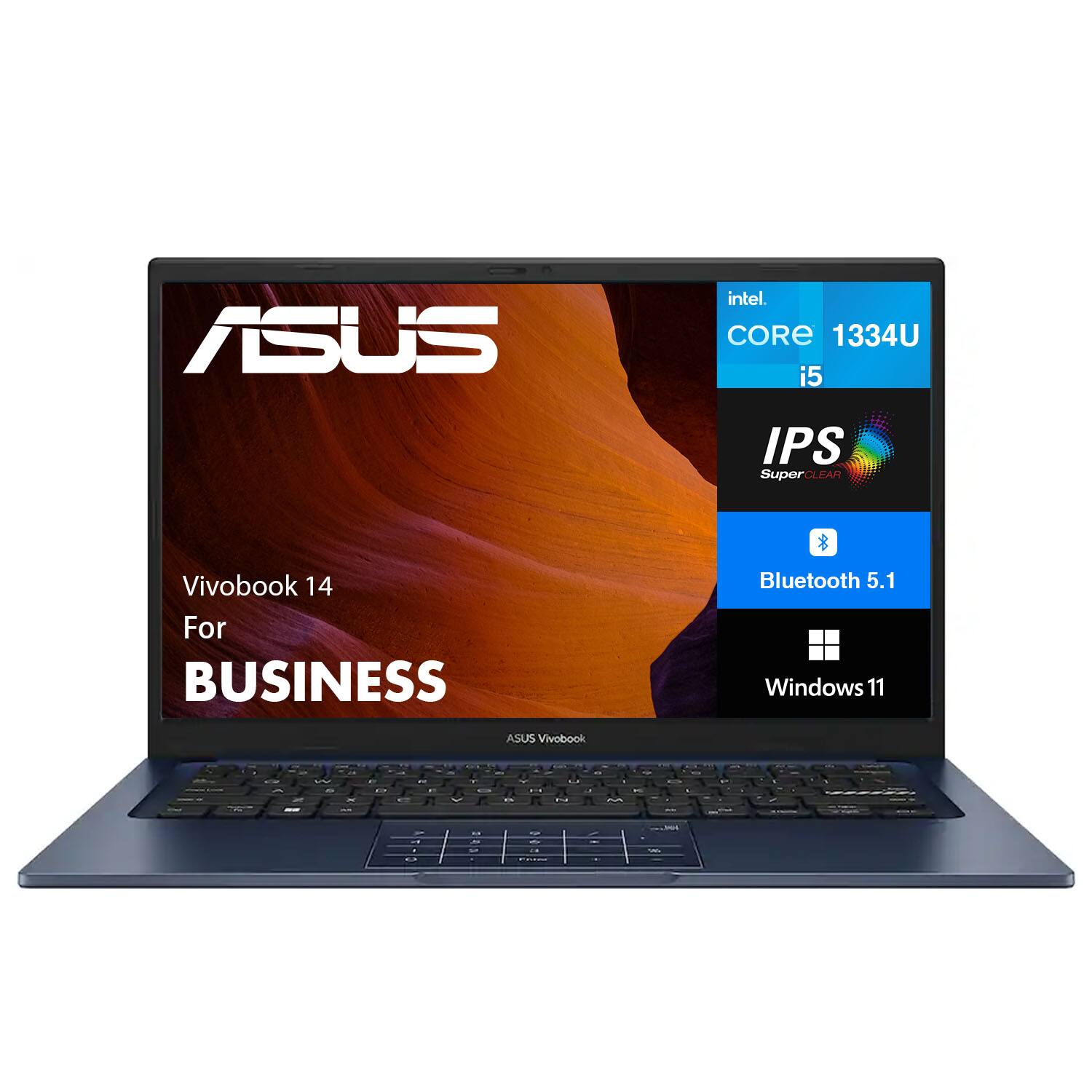 ASUS Intel Core i5 1334U IPS SuperClear Vivobook 14 For BUSINESS Bluetooth 5.1 Windows 11 ASUS Vivobook