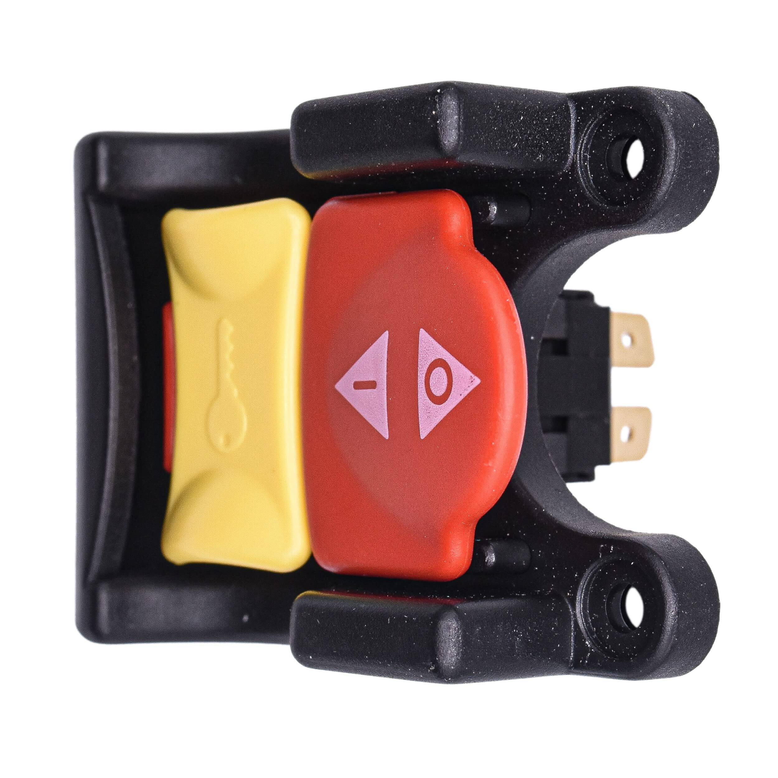 Alt View 2. HQRP - On-Off Table Saw Toggle Switch with Safety Key, UL Listed, 125/250 V 20 A, for Ryobi Craftsman Ridgid - black.