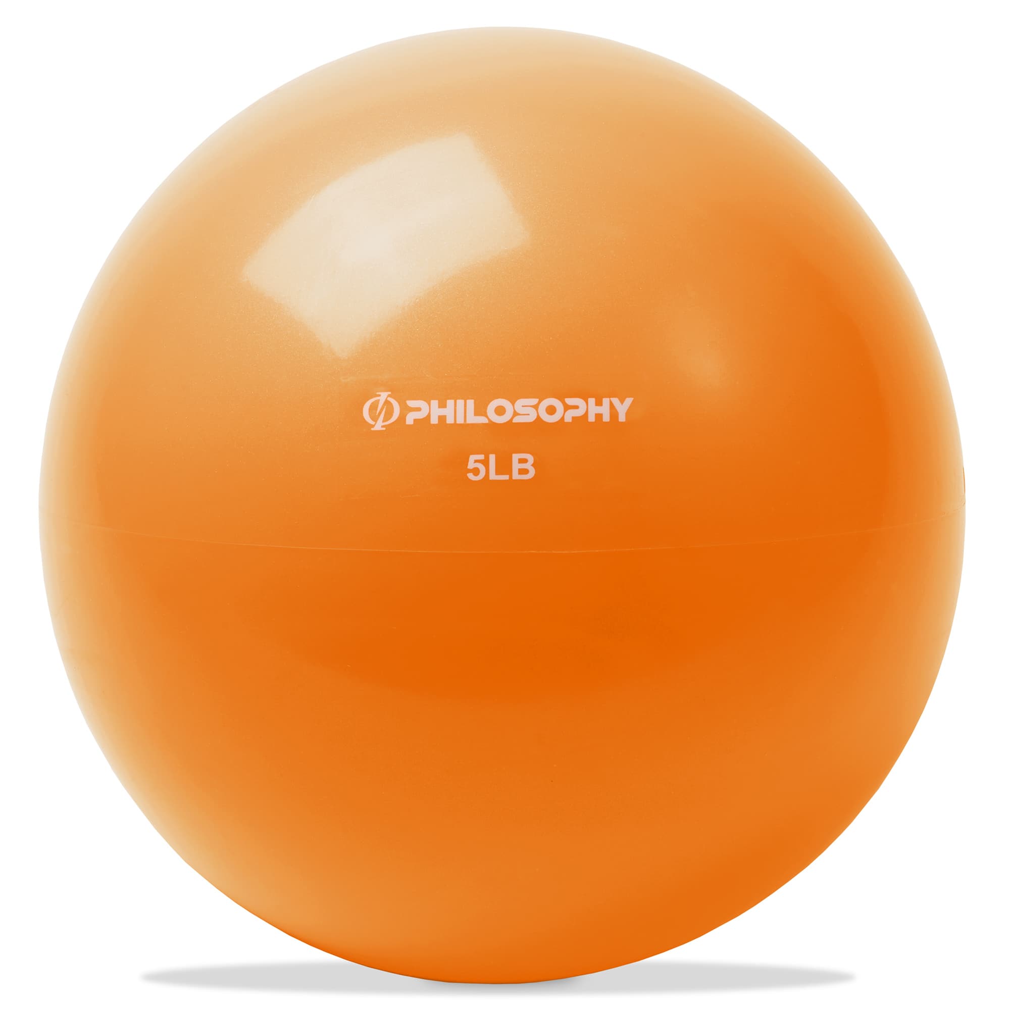 Philosophy Gym - Toning Ball - Soft Weighted Mini Medicine Ball - Orange