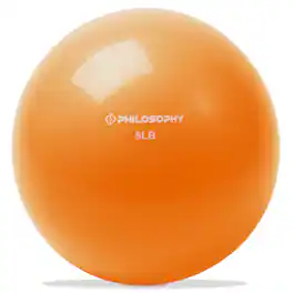 Philosophy Gym - Toning Ball - Soft Weighted Mini Medicine Ball - Orange