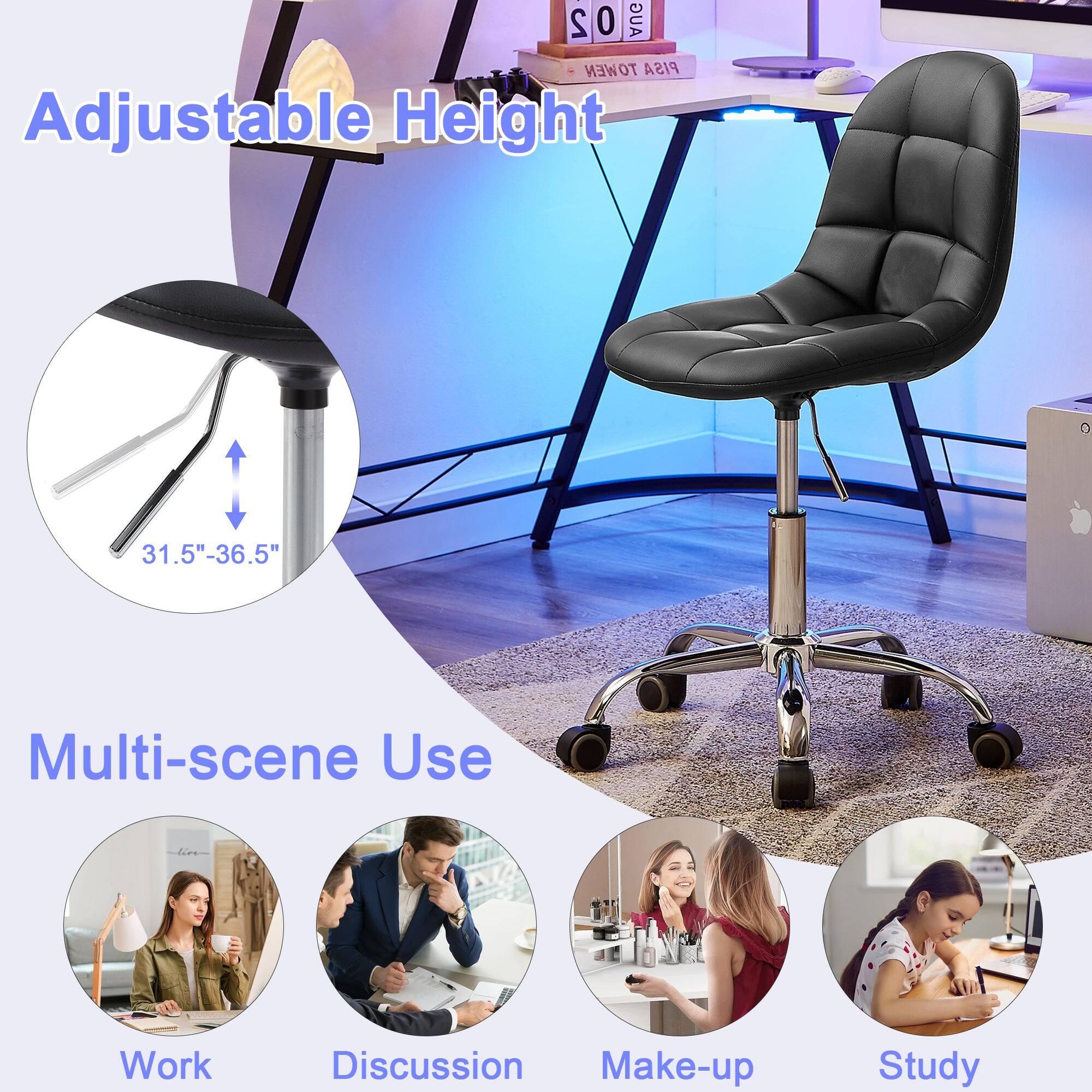 Adjustable Height  
31.5"-36.5"  

Multi-scene Use  
Work  
Discussion  
Make-up  
Study