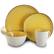 Alt View 7. Elama - Elama Mellow-Yellow 16-Piece Dinnerware Set - Yellow.