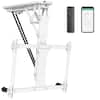 Front. Mount-It! - Motorized Ceiling TV Mount with Remote & App for 32” – 70” TVs, White - White.