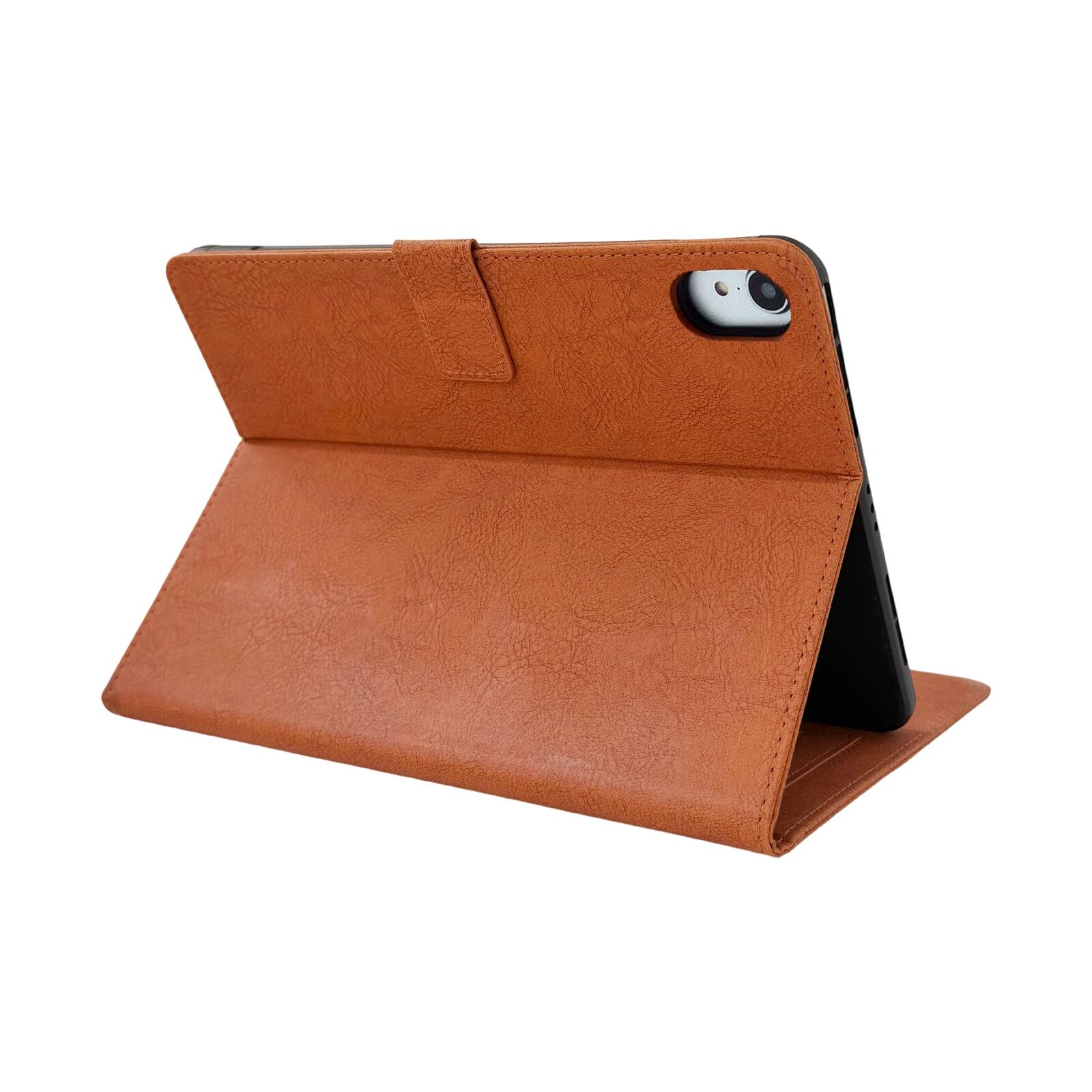 Alt View 7. UUCOVER - For Apple iPad (A16) 11" 2025 & iPad 10.9" 2022 10th Gen Tablet Folio Case with Card Slots,PU Leather Flip Stand Cover - Brown.