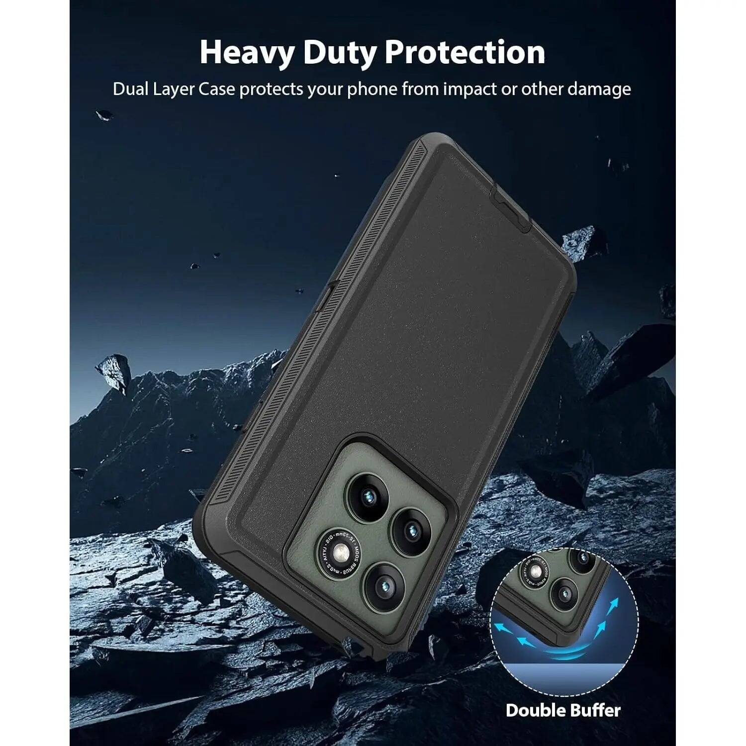 Heavy Duty Protection  
Dual Layer Case protects your phone from impact or other damage  

Double Buffer