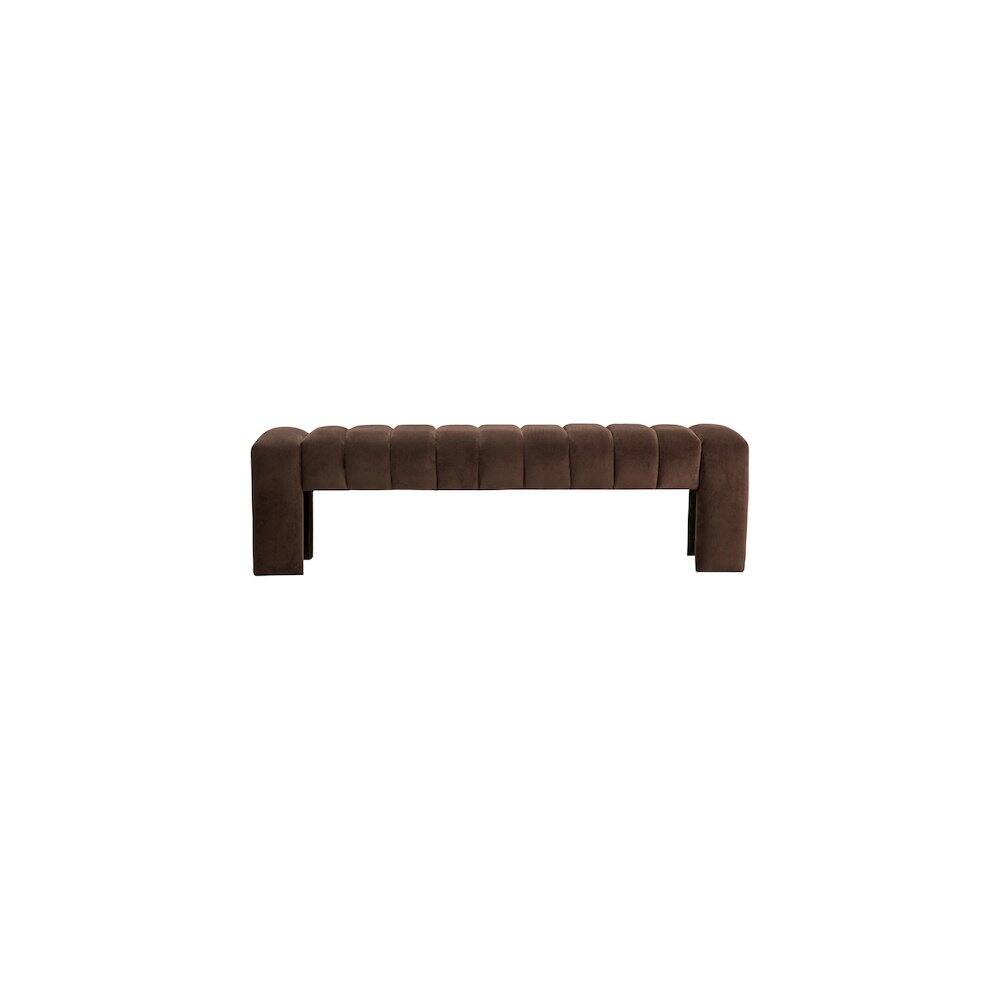 Alt View 1. Meridian Furniture - Andaz Brown Bench - Brown.